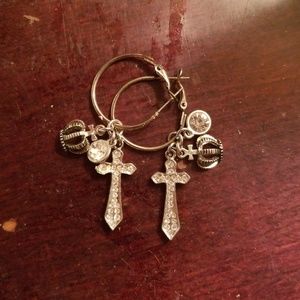 Cross earrings